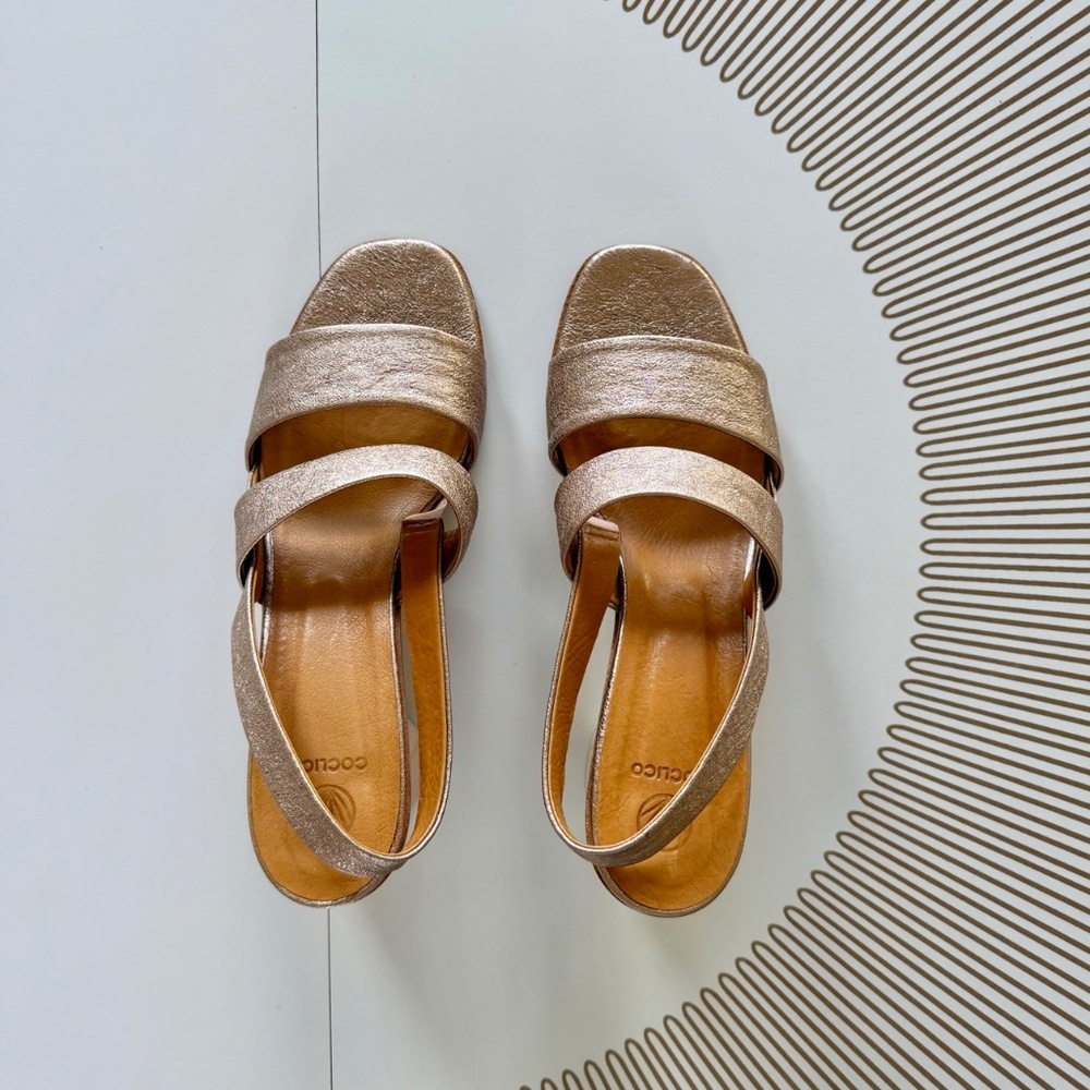 Coclico Barbel Heel - Rose Metallic Leather - Picture 5 of 9